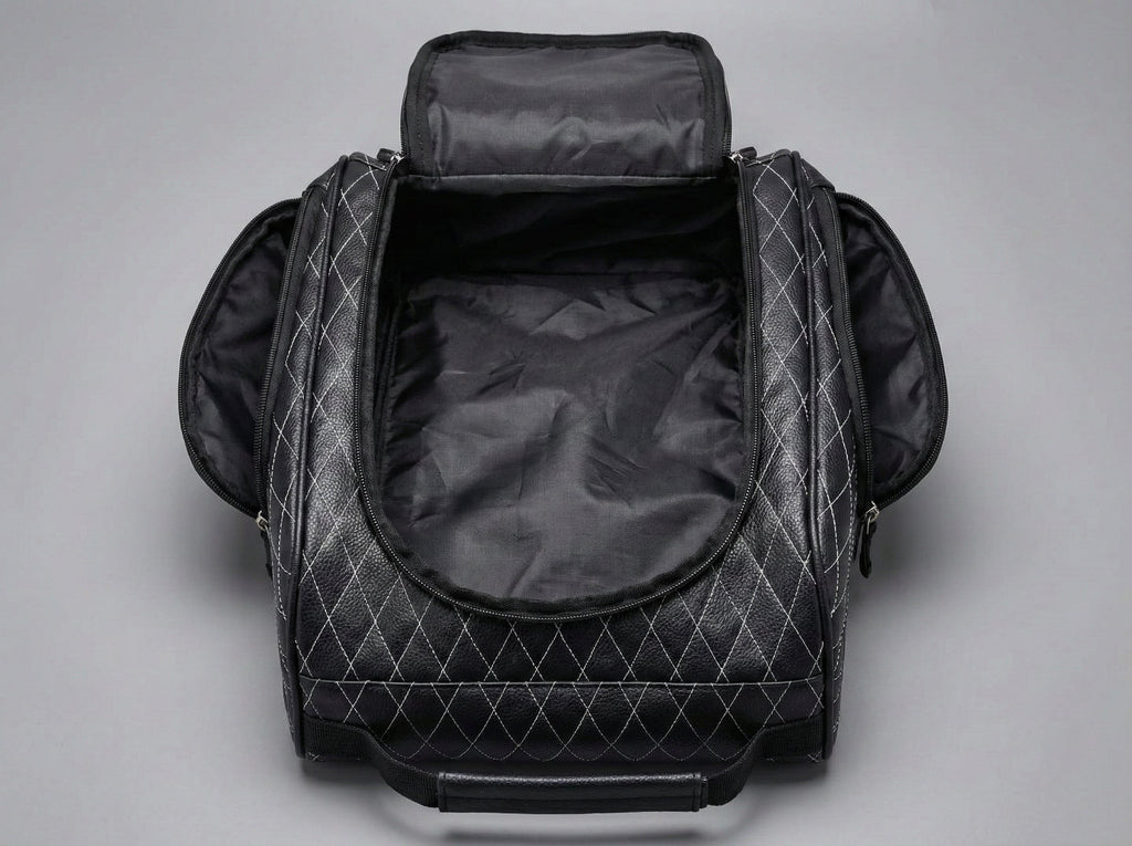 Premium Golf Shoe Bag – Vented Leather Shoe Storage